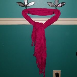 Pink scarf